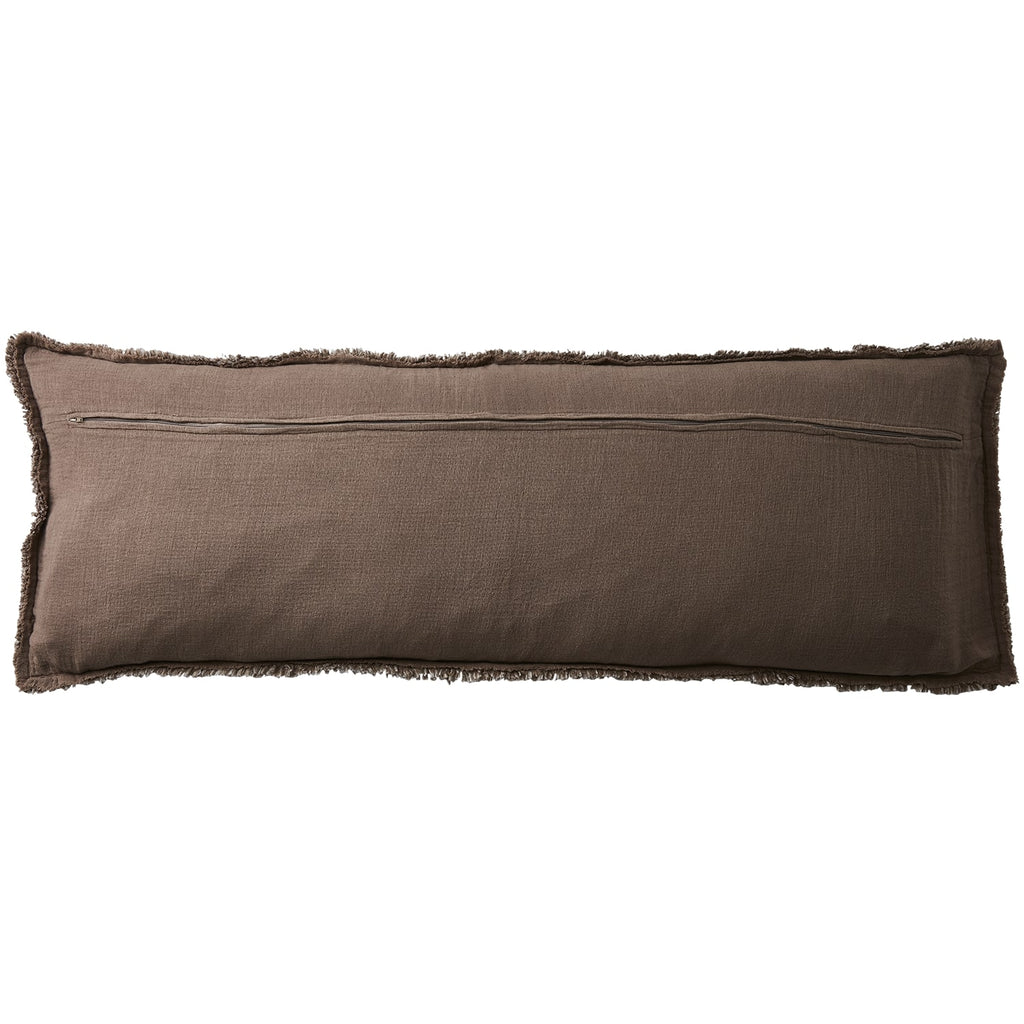 Coussin SONJA coton marron 110x40cm