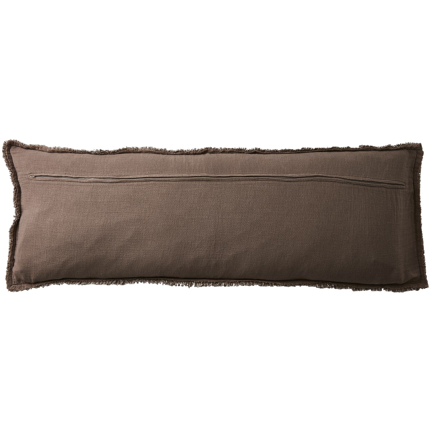 Coussin SONJA coton marron 110x40cm