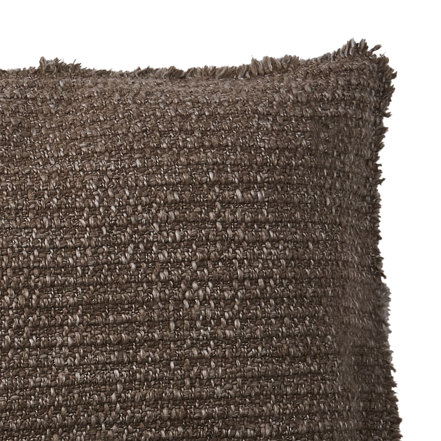 Coussin SONJA coton marron 110x40cm