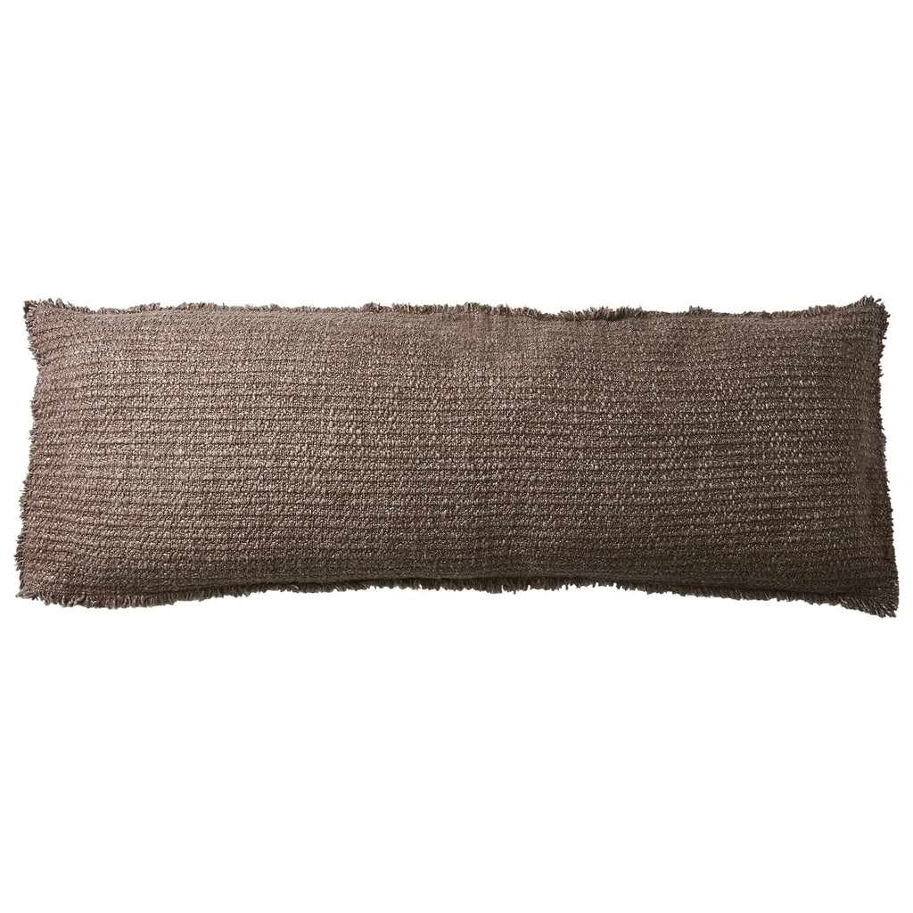 Coussin SONJA coton marron 110x40cm