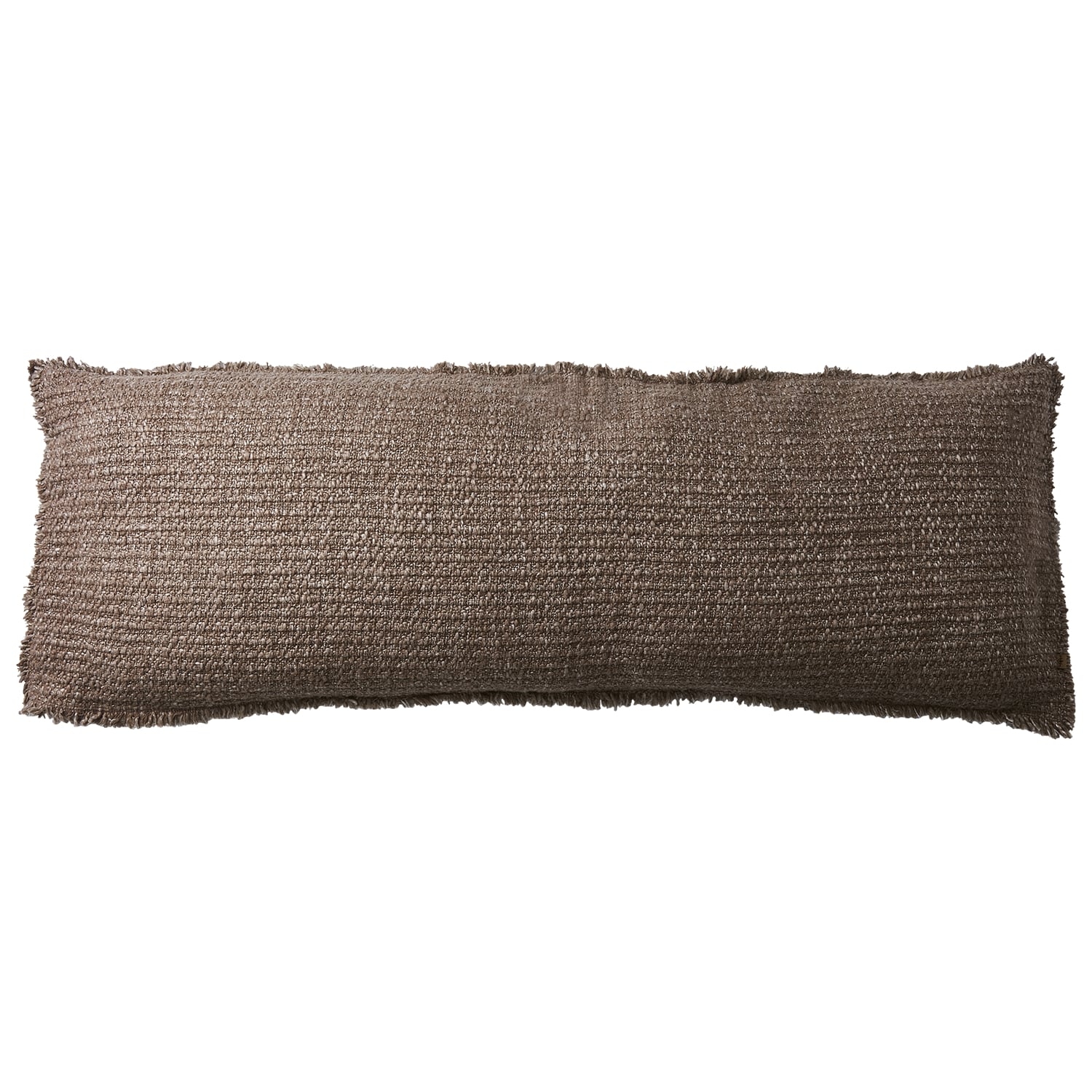 Coussin SONJA coton marron 110x40cm
