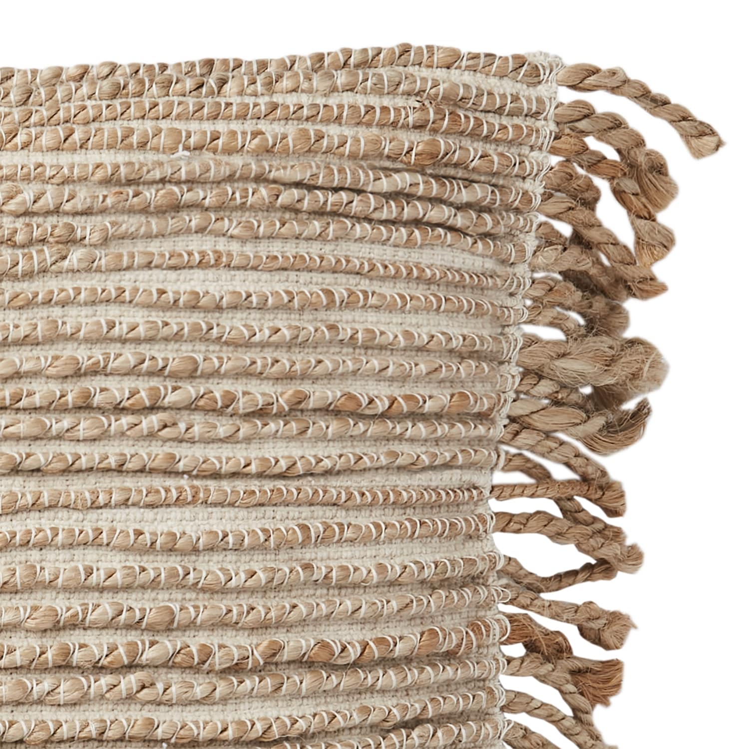 Coussin VENDELA coton, corde beige 60x40cm