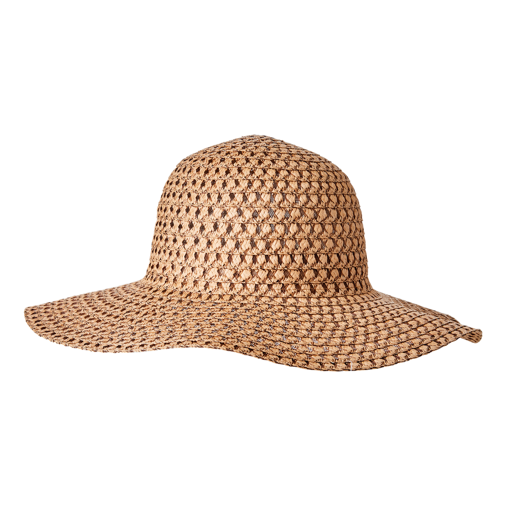 Chapeau de paille, nature-brun foncé