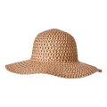 Chapeau de paille, nature-brun foncé