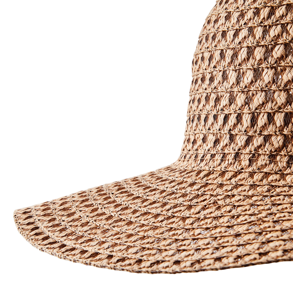 Chapeau de paille, nature-brun foncé