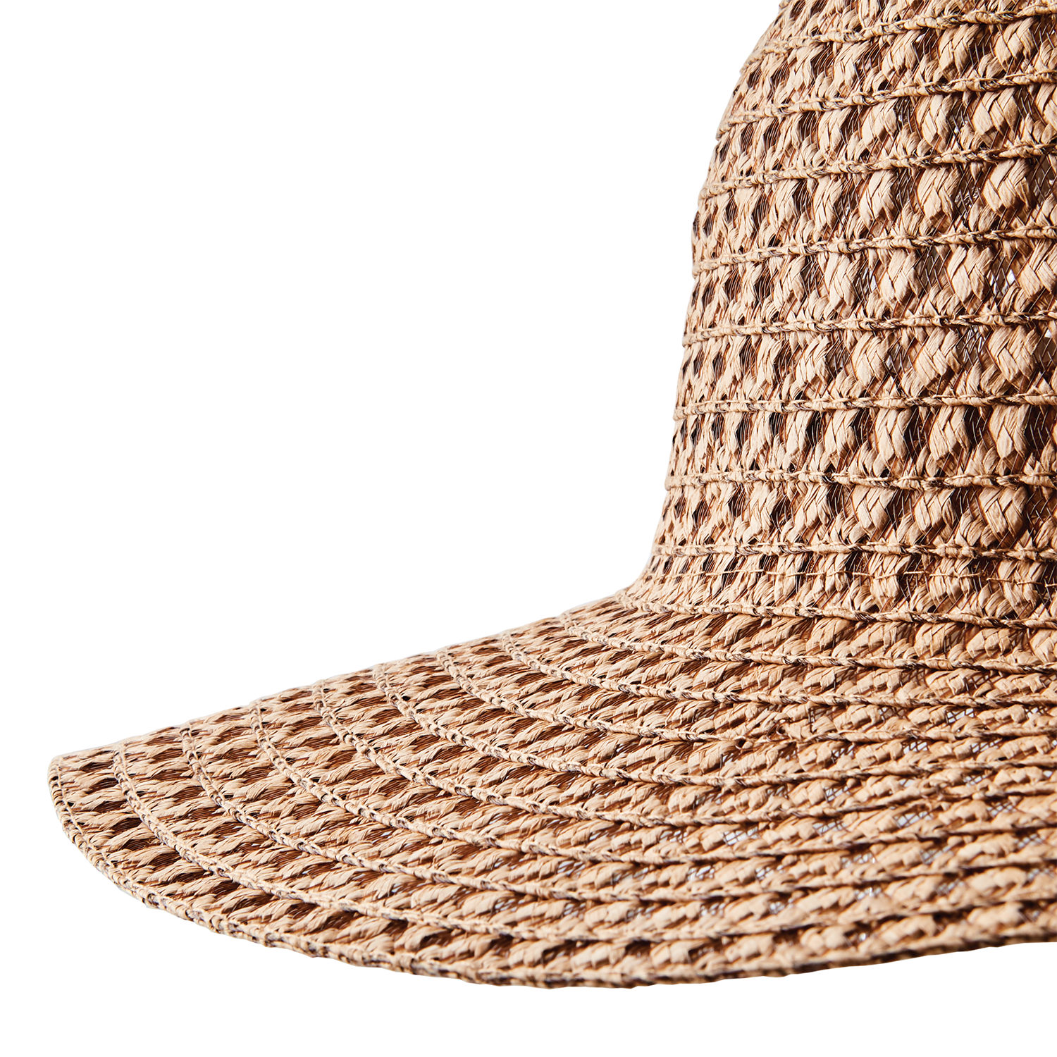 Chapeau de paille, nature-brun foncé