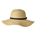 Chapeau de paille, nature ruban noir