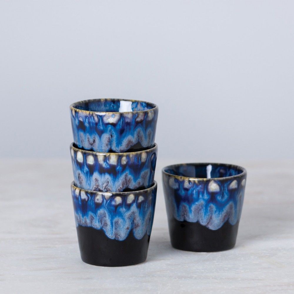 6 verres café espresso en grès « Grespresso »