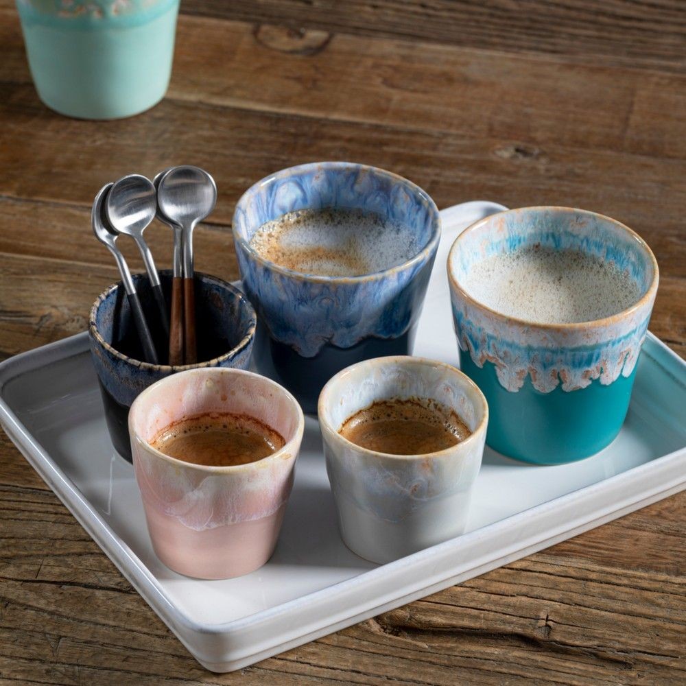 6 verres café lungo en grès « Grespresso »