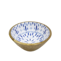 Bowl De Manguier Bleu Foncé/Blanc 17cm