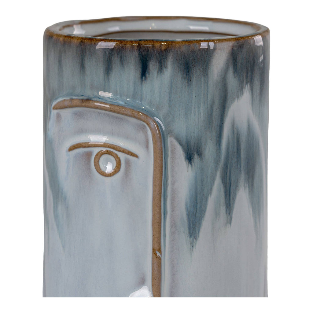 Vase avec visage
