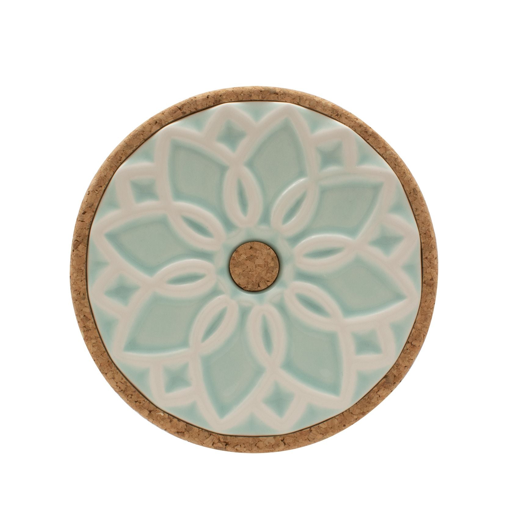 Dessous de plat "CRUZ" en céramique et liège