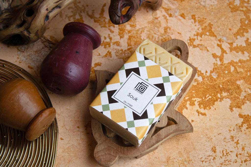 Savon Souk au miel, savon sur corde