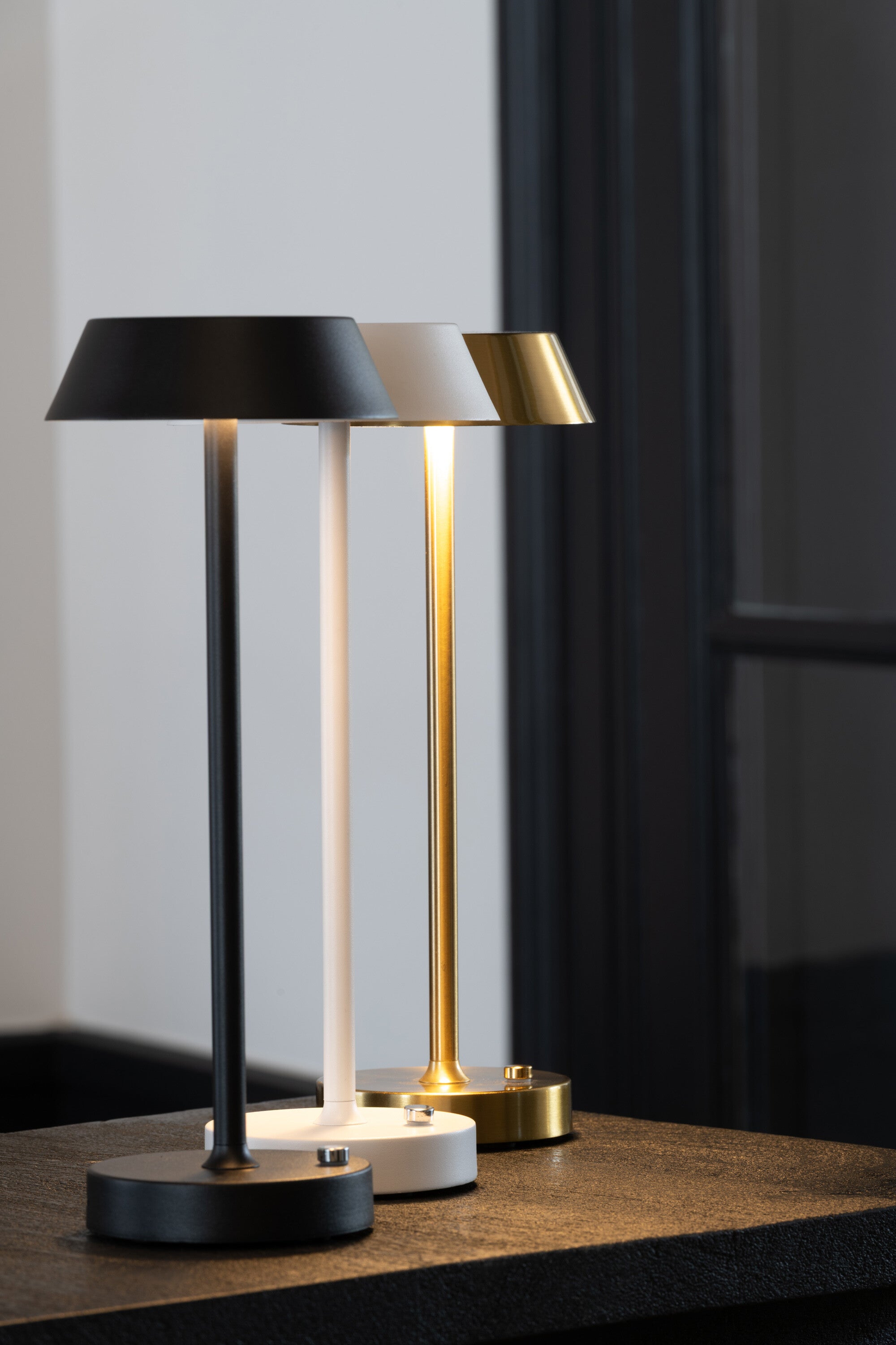 Lampe Métal noir/blanc