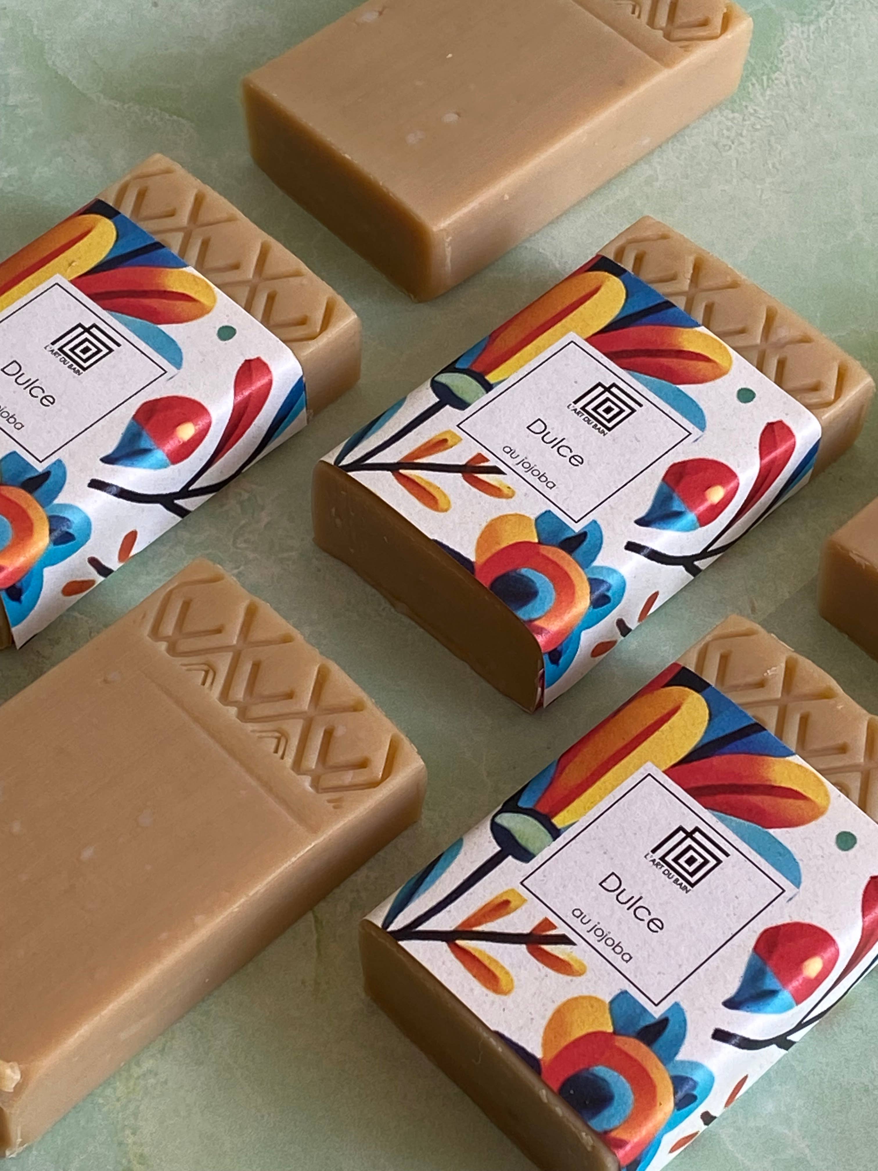 Savon "Dulce"  au jojoba, savon sur corde