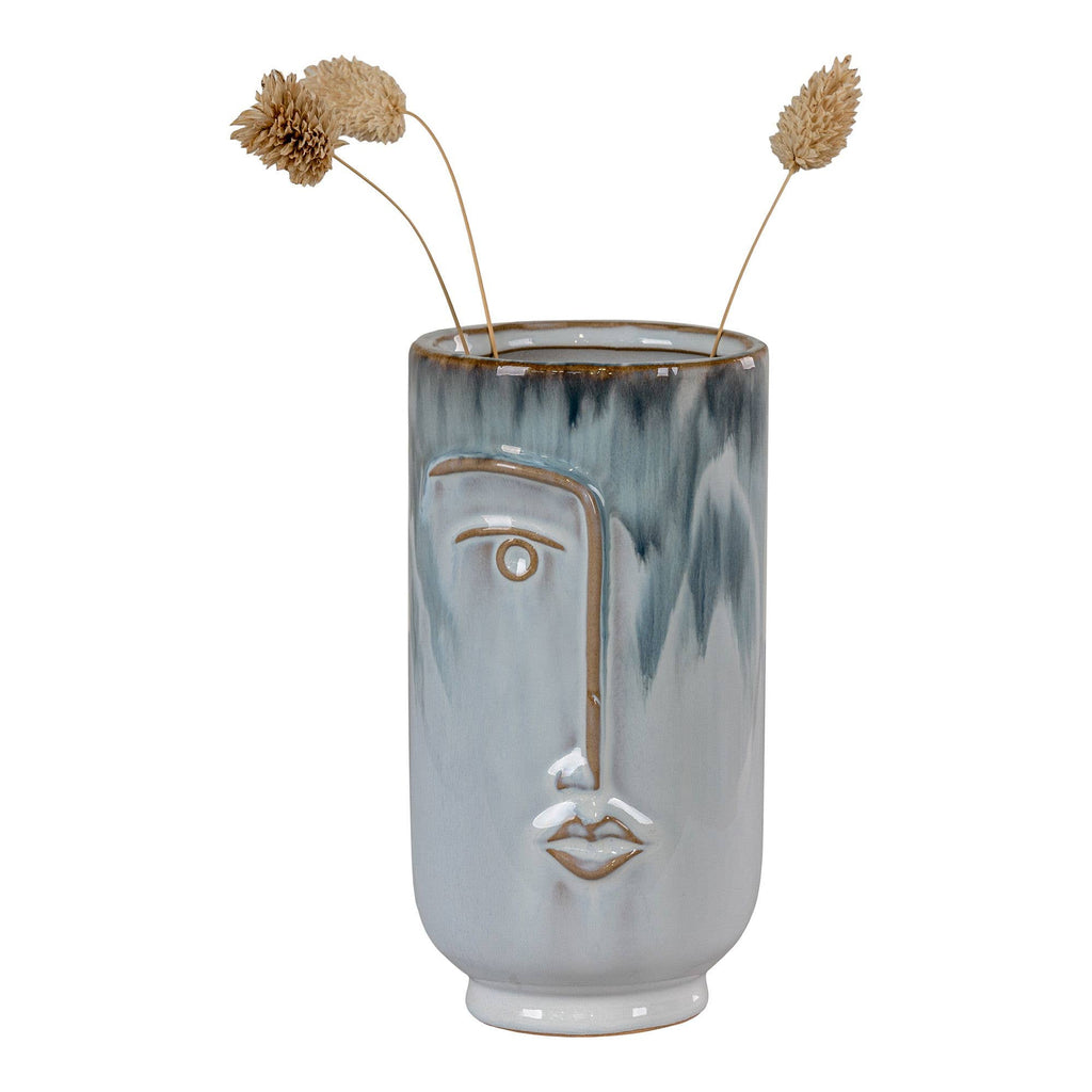 Vase avec visage