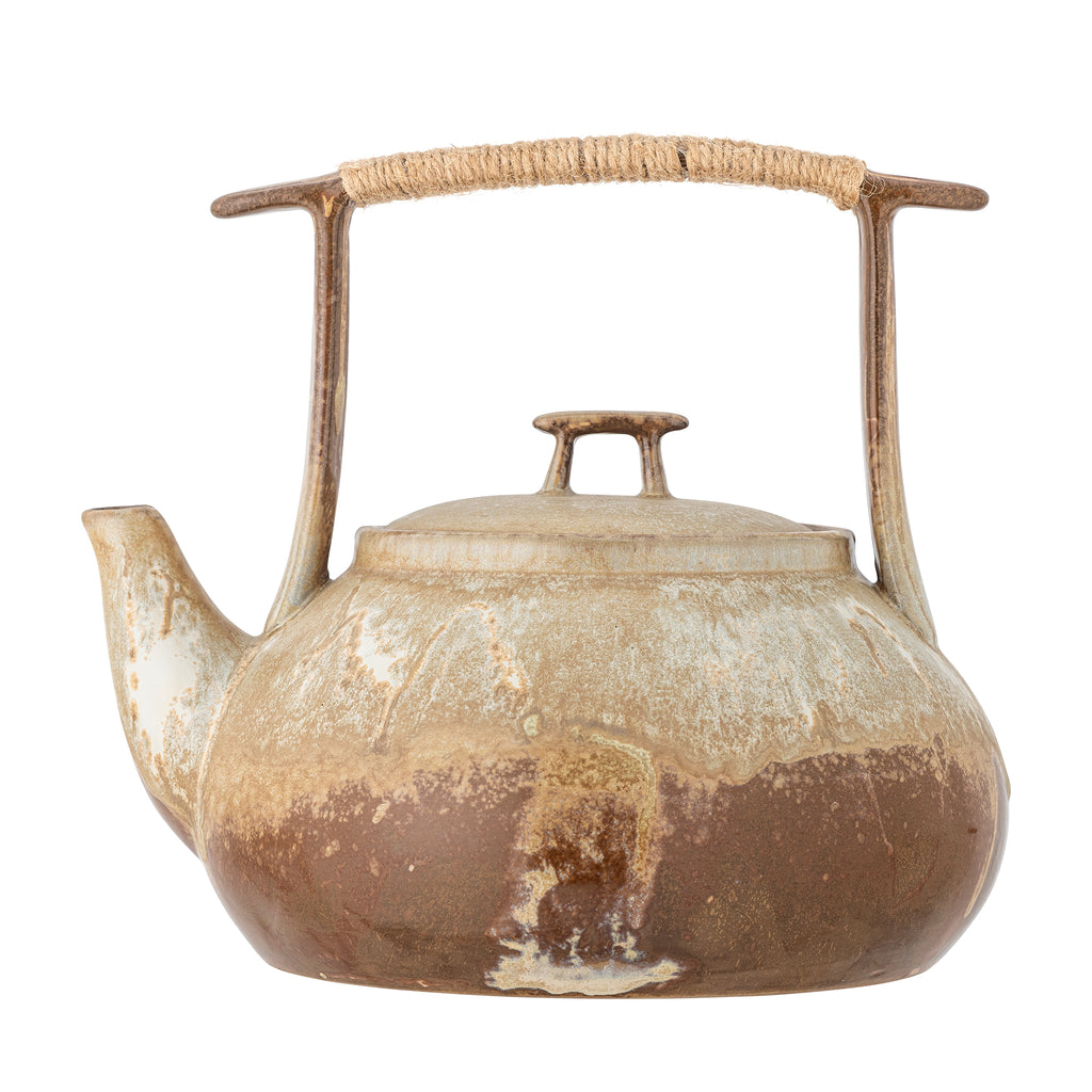 Théière, Marron, Grès