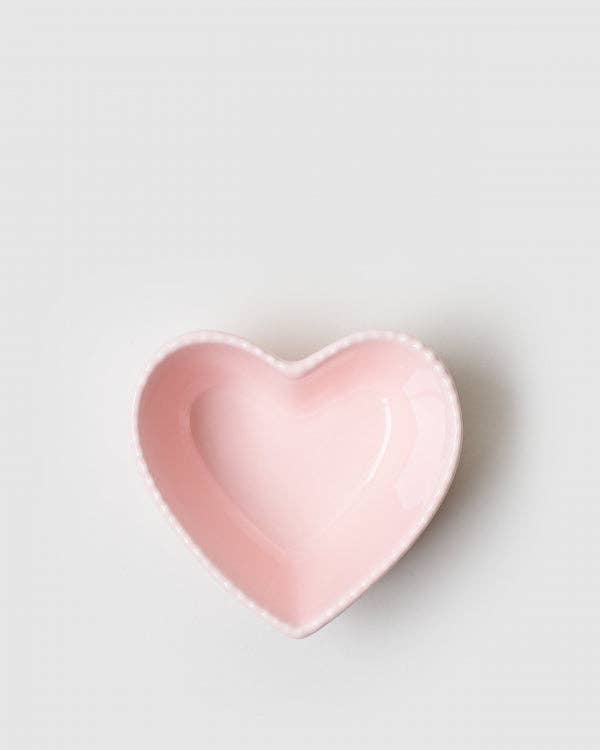 Plat pastel en forme de cœur