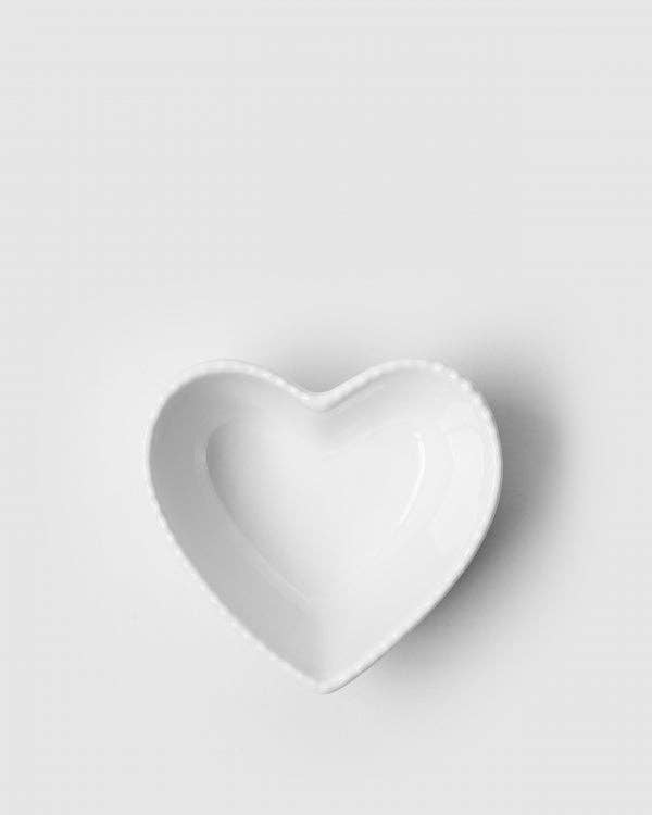 Plat pastel en forme de cœur