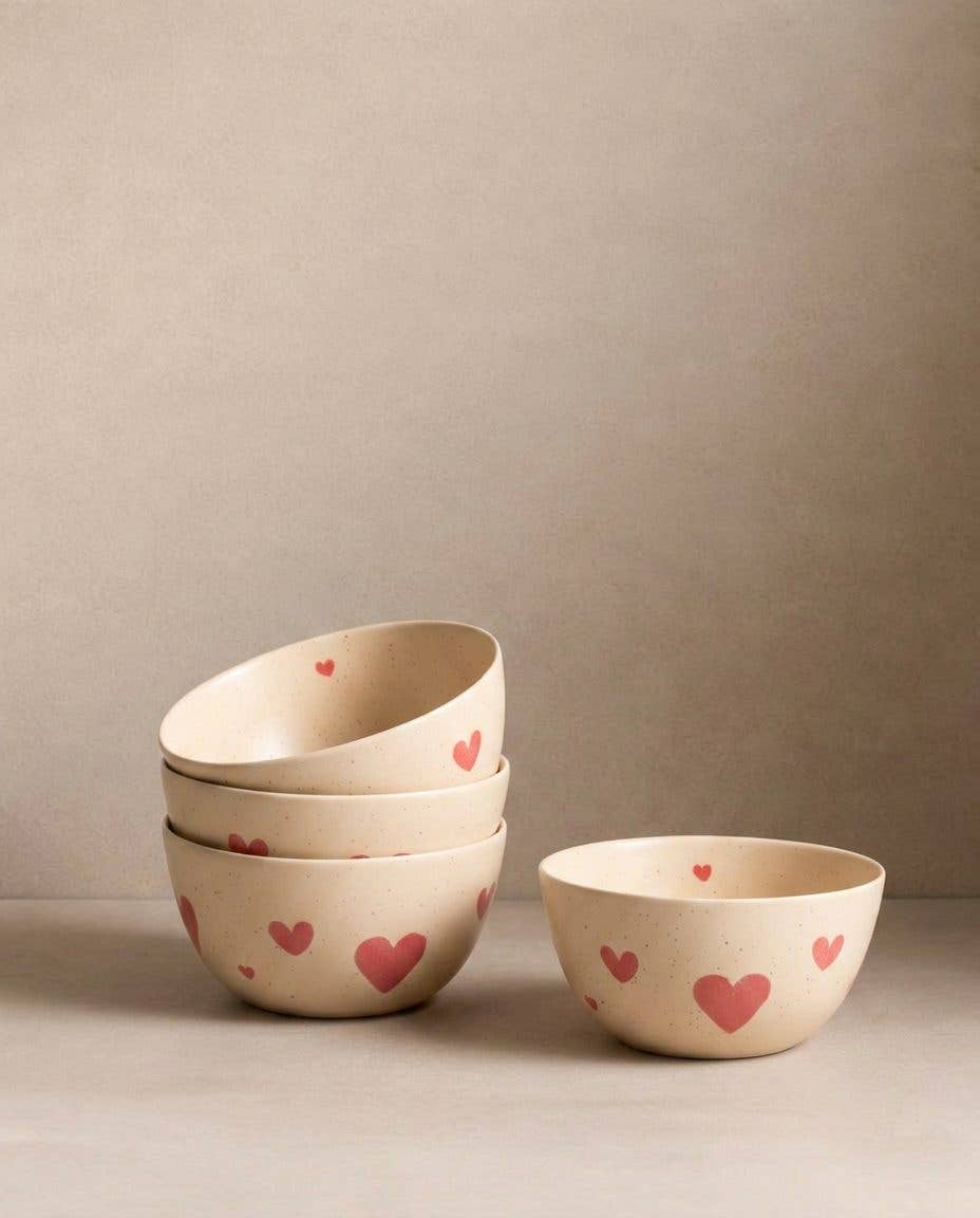 Bol en grès Cozy Hearts 16