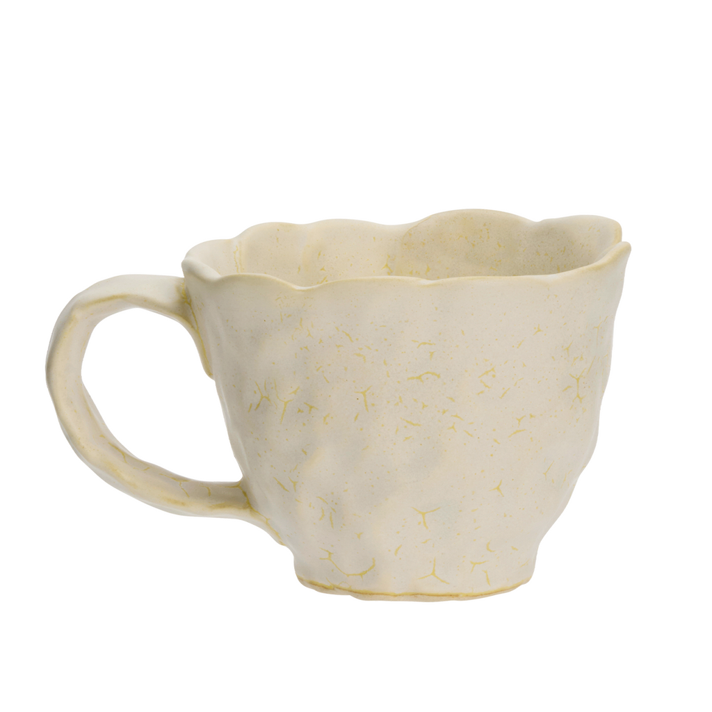 Mug en gré rose et ivoire