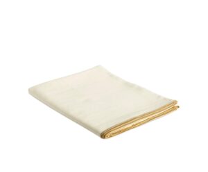 Nappe en lin beige à franges